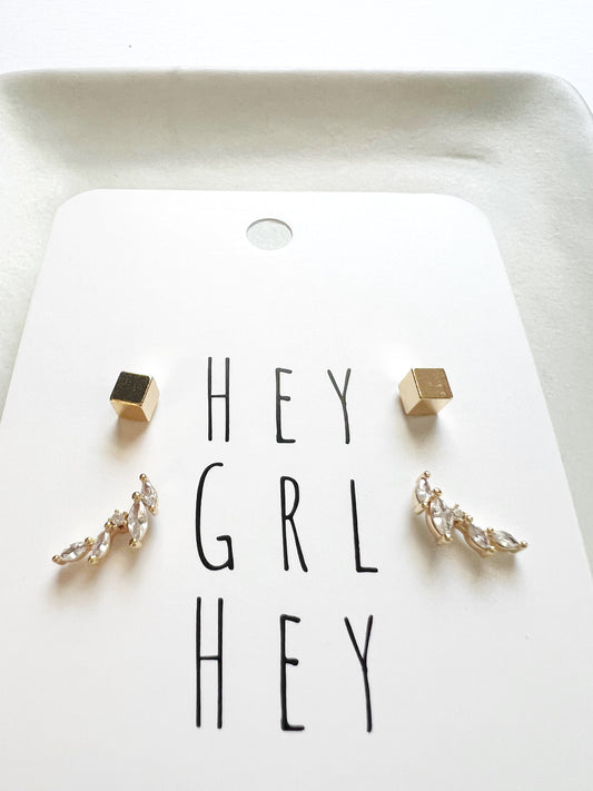 The Rachel Stud Earring Set