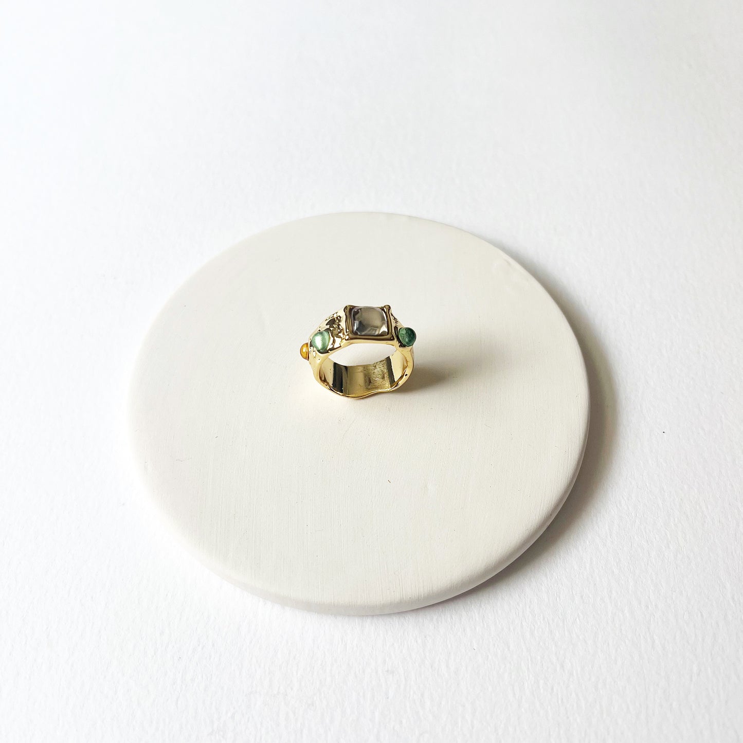 Abstract Jewel Ring