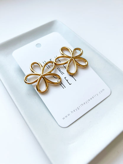 The Flower Statement Stud Earrings