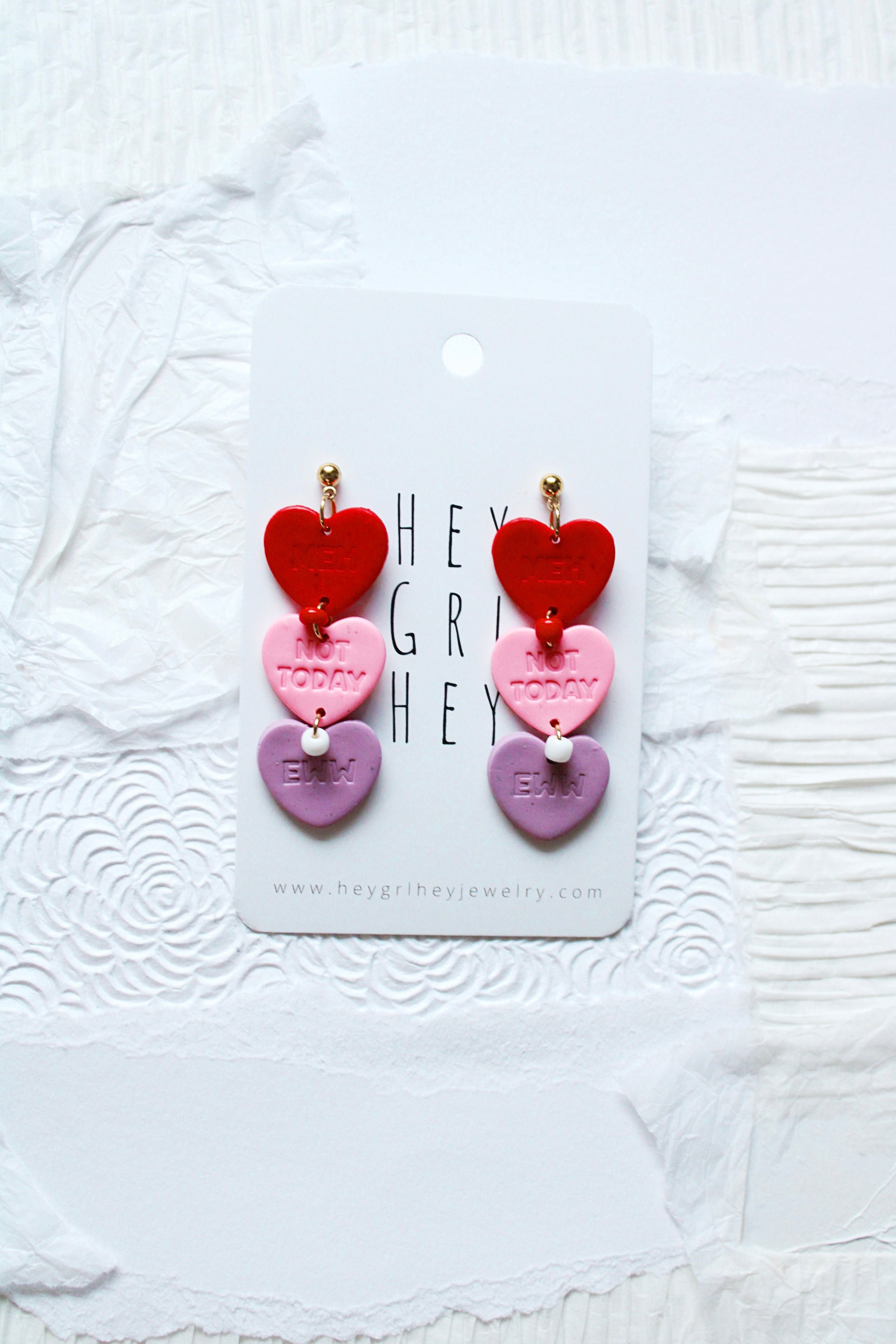 The Snarky Valentines Earrings – Hey Grl Hey Jewelry
