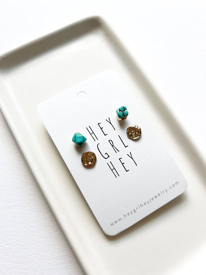 The Turquoise Bernadette Stud Pack