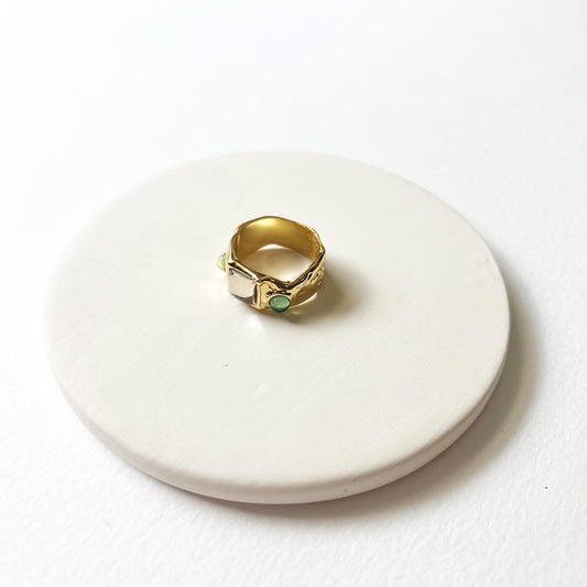 Abstract Jewel Ring