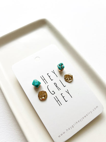 The Turquoise Bernadette Stud Pack