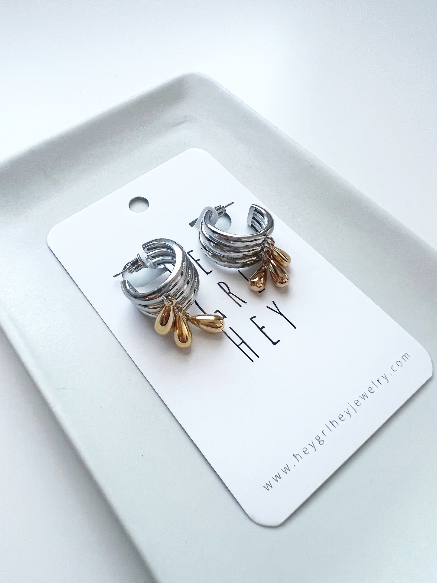 The (Silver and Gold) Lina Hoop Earrings