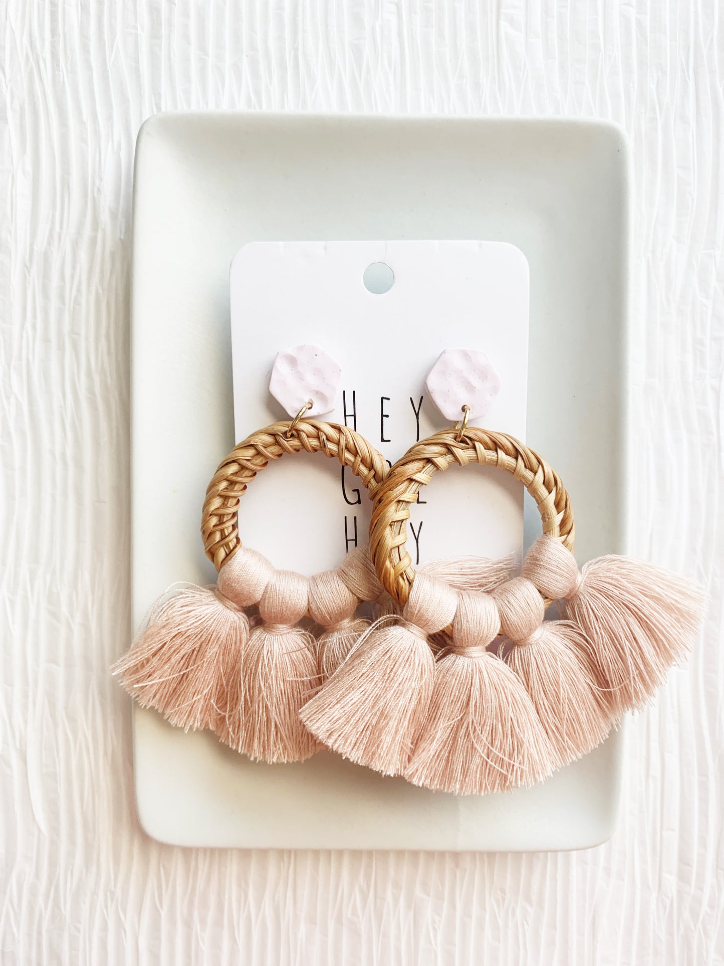 The Penny Earring in Blush