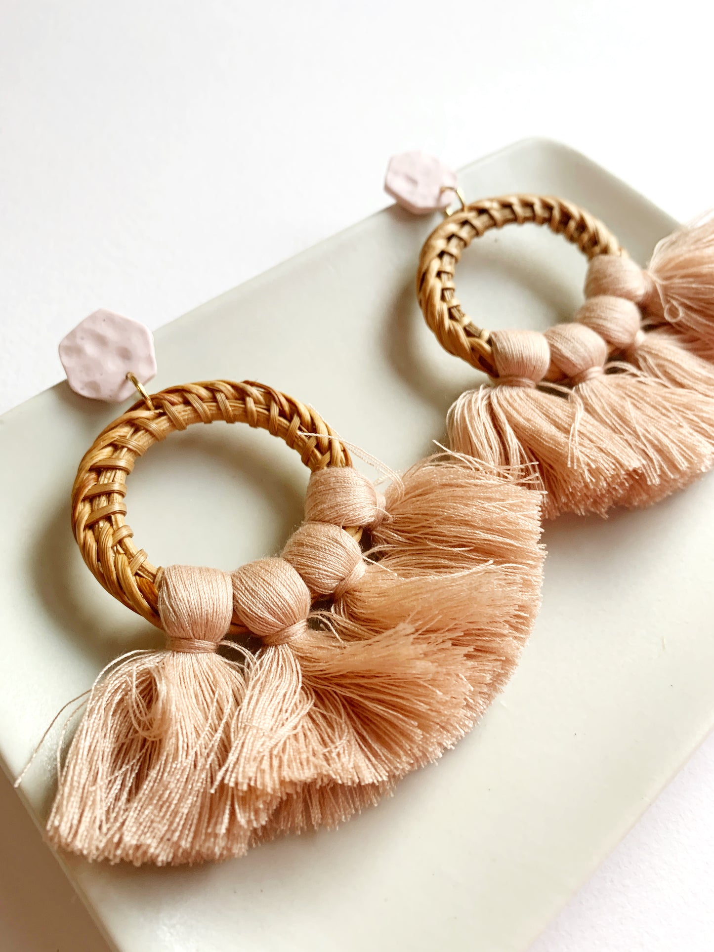 The Penny Earring in Blush